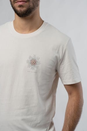 Sea Flower Vintage White Männer T-Shirt
