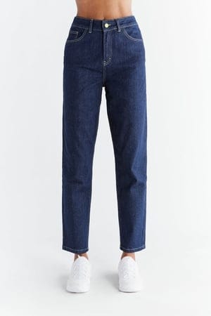 EVERMIND - Damen Mom Fit Jeans aus Bio-Baumwolle WN1009
