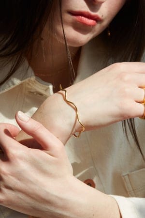 Nouare Jewelry Damen vegan Armband Godavari Recyceltes Silber