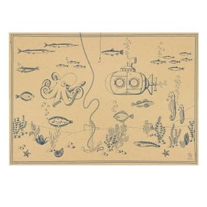 Geschenkpapier/poster Unterwasserwelt