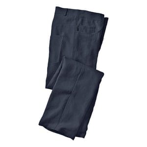 Leinenhose im 5-Pocket-Style, nachtblau