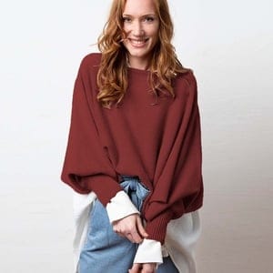 meinfrollein Two-in-one Pullover-Poncho ANNA