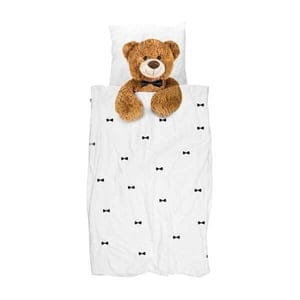 Snurk Kinderbettwäsche Teddy 135 x 200 cm , 100 % Bio-Baumwolle
