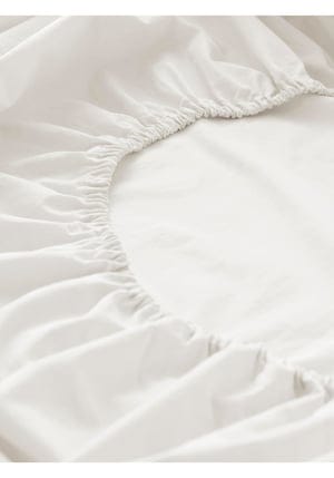 hessnatur Renforcé-Spannbetttuch aus Bio-Baumwolle - weiß - Größe 90-100x200 cm