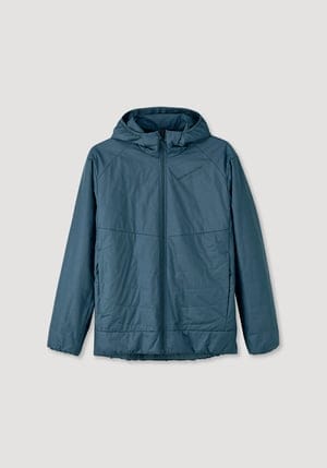 hessnatur Herren-Outdoor Nature Shell Ripstop-Jacke mit Eco-Finish - blau - Größe 46