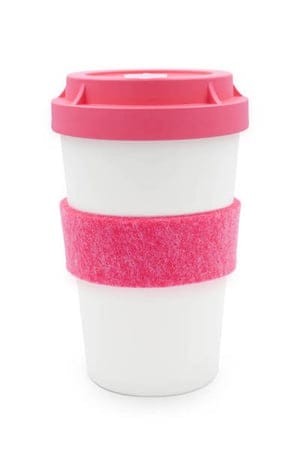 heybico Mehrweg Coffee To-Go Becher aus nachwachsenden Rohstoffen Pink