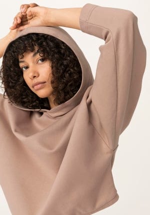 hessnatur Loungewear Sweat-Hoodie aus Bio-Baumwolle - rosa - Größe L