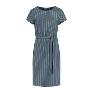 Blue LOOP Originals Pure Stripe Dress - Grey/Sea Blue