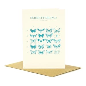Bow & Hummingbird Grußkarte Schmetterlinge in Europa