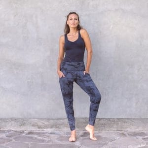 Mari Tie Dye - Damen - Hose Für Yoga Und Freizeit Aus Biobaumwolle