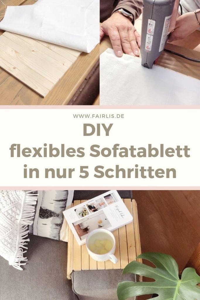 DIY Anleitung für ein flexibles Sofatablett