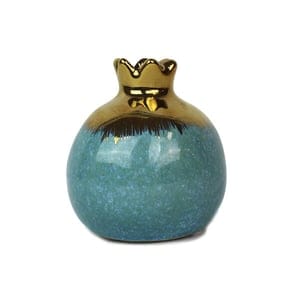 Mitienda Shop Vase aus Keramik Granatapfel blau