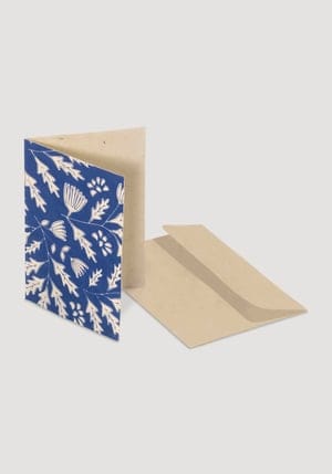hessnatur Grußkarte Aki mit Umschlag - lila - Größe 10x14,8 cm