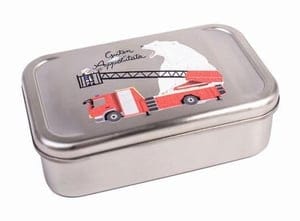 Cameleon Pack XL Edelstahl Lunchbox für Kinder (Motiv Feuerwehr)