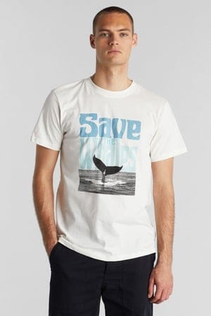 T-Shirt Stockholm Save The Whales Off White