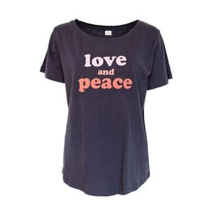 Love - Damen - Loose Cut T-shirt Aus 100% Biobaumwolle