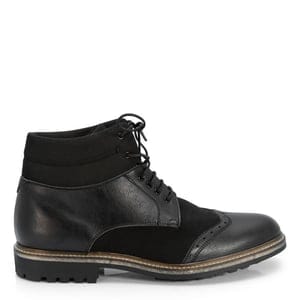 Lederfreie Herren Boots Alessio , Farbe: Schwarz, Schuhgröße: 40