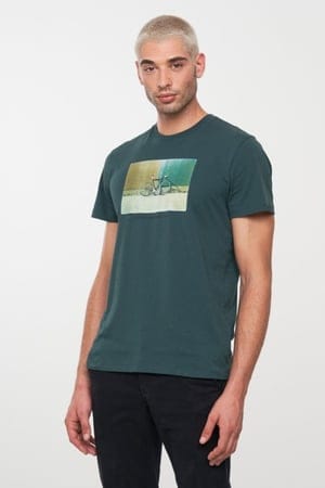 T-Shirt Agave Bike Wall Deep Green