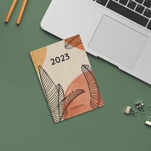 Matabooks Nachhaltiger Jahresplaner 2023 A6 aus Graspapier - Samaya (DE/EN)