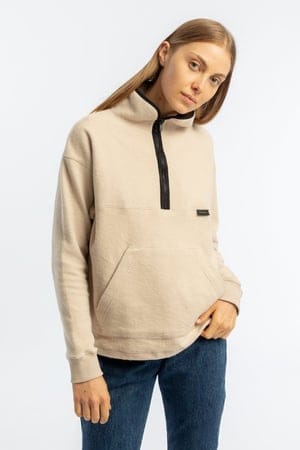 Sweatshirt Half Zip Cropped