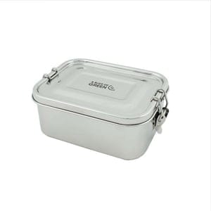 Tiefe auslaufsichere Edelstahl Lunchbox- mit oder ohne Trenner "ASG015 mit Trenner"