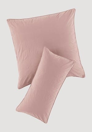 hessnatur Perkal-Kissenbezug aus Bio-Baumwolle - rosa - Größe 40x80 cm