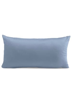 hessnatur Satin-Kissenbezug aus Bio-Baumwolle - blau - Größe 40x40 cm