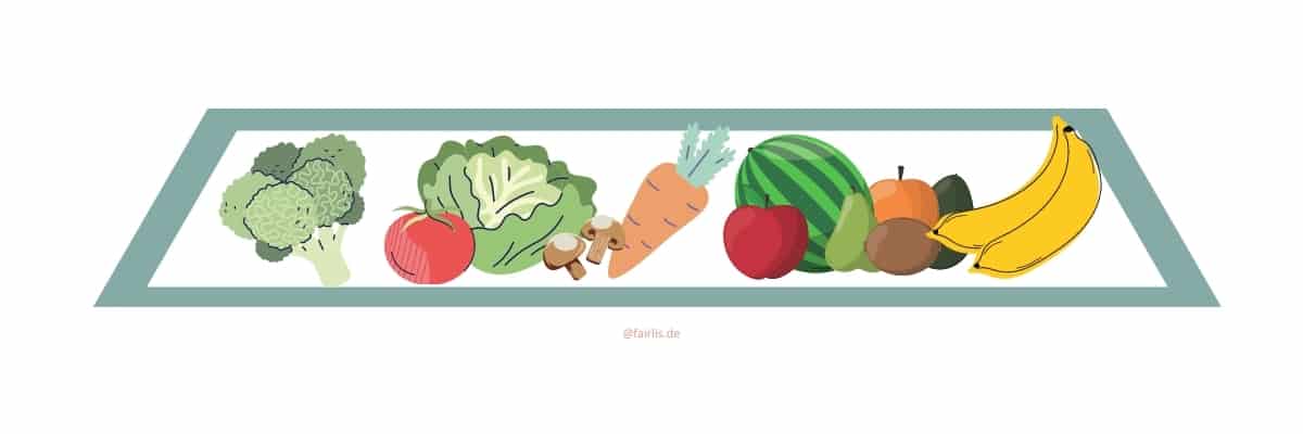 Obst & Gemüse in der veganen Ernährungspyramide