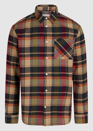 Light Flannel Checkered Costume Fit Shirt