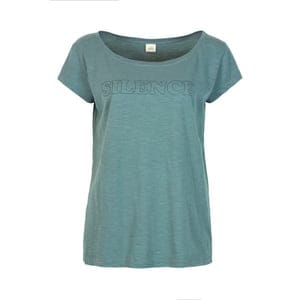 Silence - Damen - Lockeres Print T-shirt Für Yoga Aus 100% Biobaumwolle