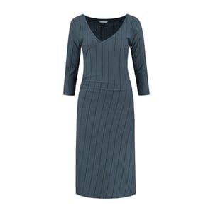 Blue LOOP Originals Denimcel Stripe Wrap Dress - Blue/Indigo