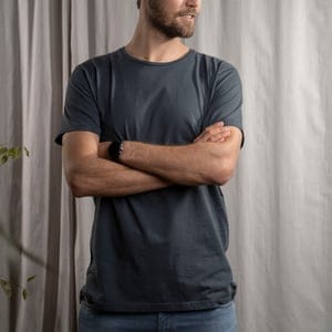 Vresh Clothing Alvred - T-Shirt aus Biobaumwolle, Grau