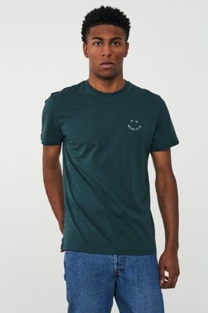 T-Shirt Agave Smiley Deep Green