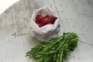 Naturtasche als Obst- & Gemüsebeutel (18x18cm)