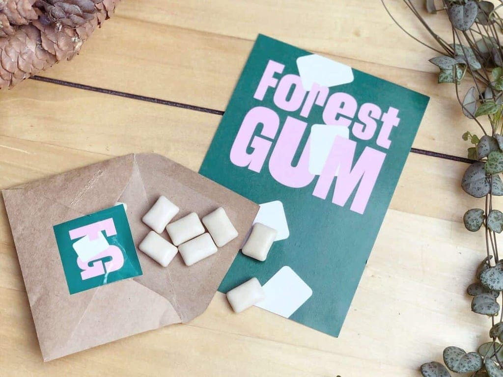 Forest Gum Plastikfreie Kaugummis mit Minze Probepackung