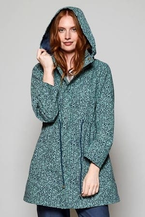 Nomads Fair Trade Fashion Organic Cotton Raincoat - Cobble Print