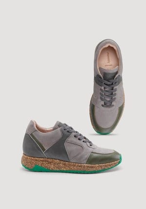 hessnatur Unisexschuhe Unisex Sneaker Runner - grau - Größe 36