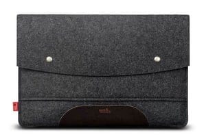 Pack & Smooch Macbook Pro 14" Hülle Hampshire aus Leder und 100% Wollfilz (Mulesing-frei)