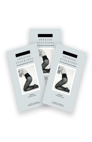 Swedish Stockings Damen vegan 3x Strumpfhose Svea 30 DEN Schwarz