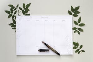 STUDIO KARAMELO Weekly Planner - Wochenplan, To-Do-Liste, Schreibtischunterlage