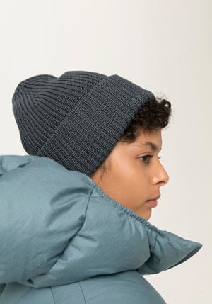 hessnatur Damen Mütze aus Bio-Baumwolle - grün - Größe 22,5x23,5 cm