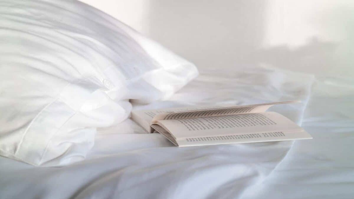 Seit1832 nachhaltige Bettwäsche weiß mit Buch