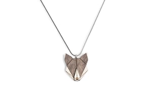 BeWooden Halskette Wolf | Kette mit Anhänger aus Holz