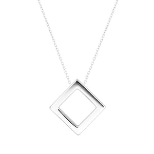 VON KRONBERG Collier SQUARE aus 18 Karat recyceltem Gold - nachhaltig und puristisch!