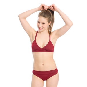 bleed Eco Bikini Hose Dunkelrot
