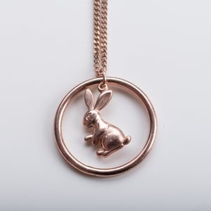 MishMish by WearPositive Vintage Unikat: Kette Hase, Roségold