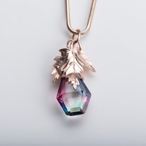 MishMish by WearPositive Vintage Unikat: Kette Rheinkiesel, Roségold