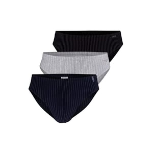 Ammann 3er Pack Herren Slip gestreift aus Bio-Baumwolle