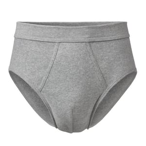 Doppelpack Slip, grau-meliert