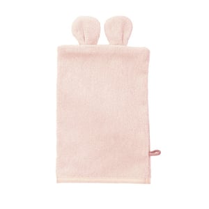 Frottier-Waschhandschuh aus reiner Bio-Baumwolle, rose